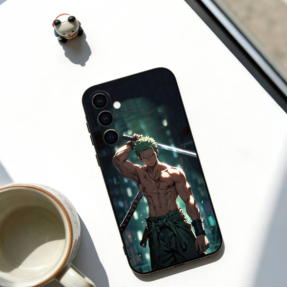 Roronoa Zoro Phone Case For Samsung Galaxy A73,A72,A71,A70,A53,A52,A51,Others Soft Black Cover