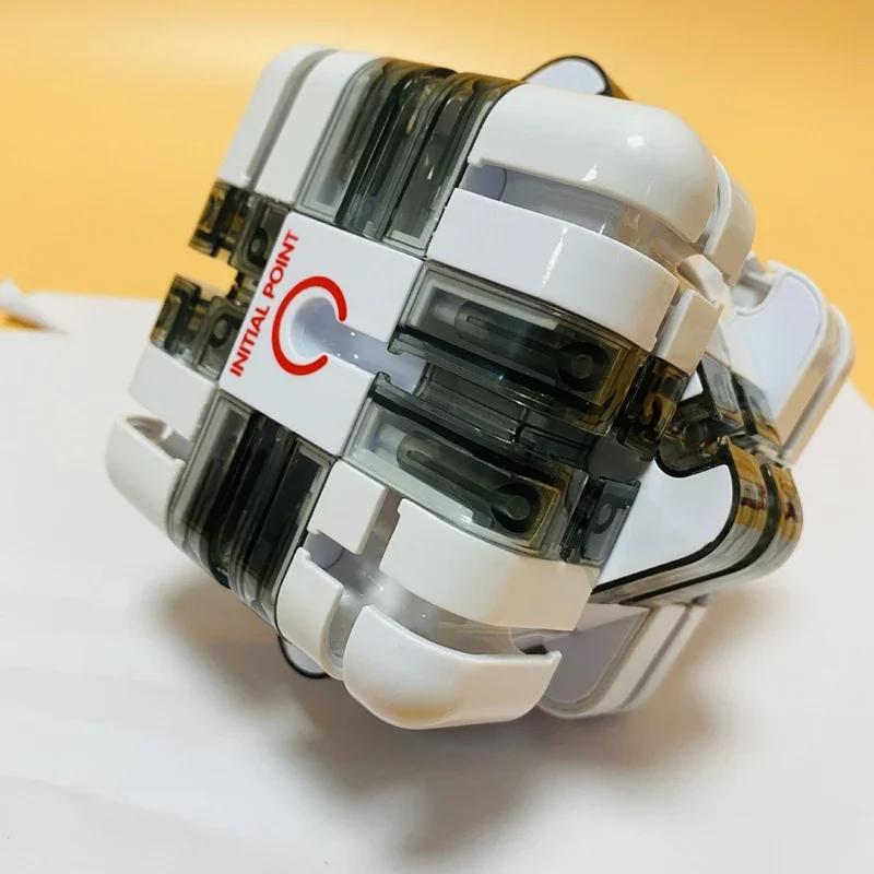 3D Maze Magic Cube Six-sided Transparent Puzzle Speed Cube Cubes Maze Toys For Children's Educational Toys Birthday Party Gift