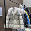 Yuyan big fur collar waist down jacket women's winter new thermal jacket popular duck down