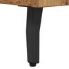 Nightstand with Drawers Reclaimed Wood Look 40 x 40 x 66 cm Particleboard
