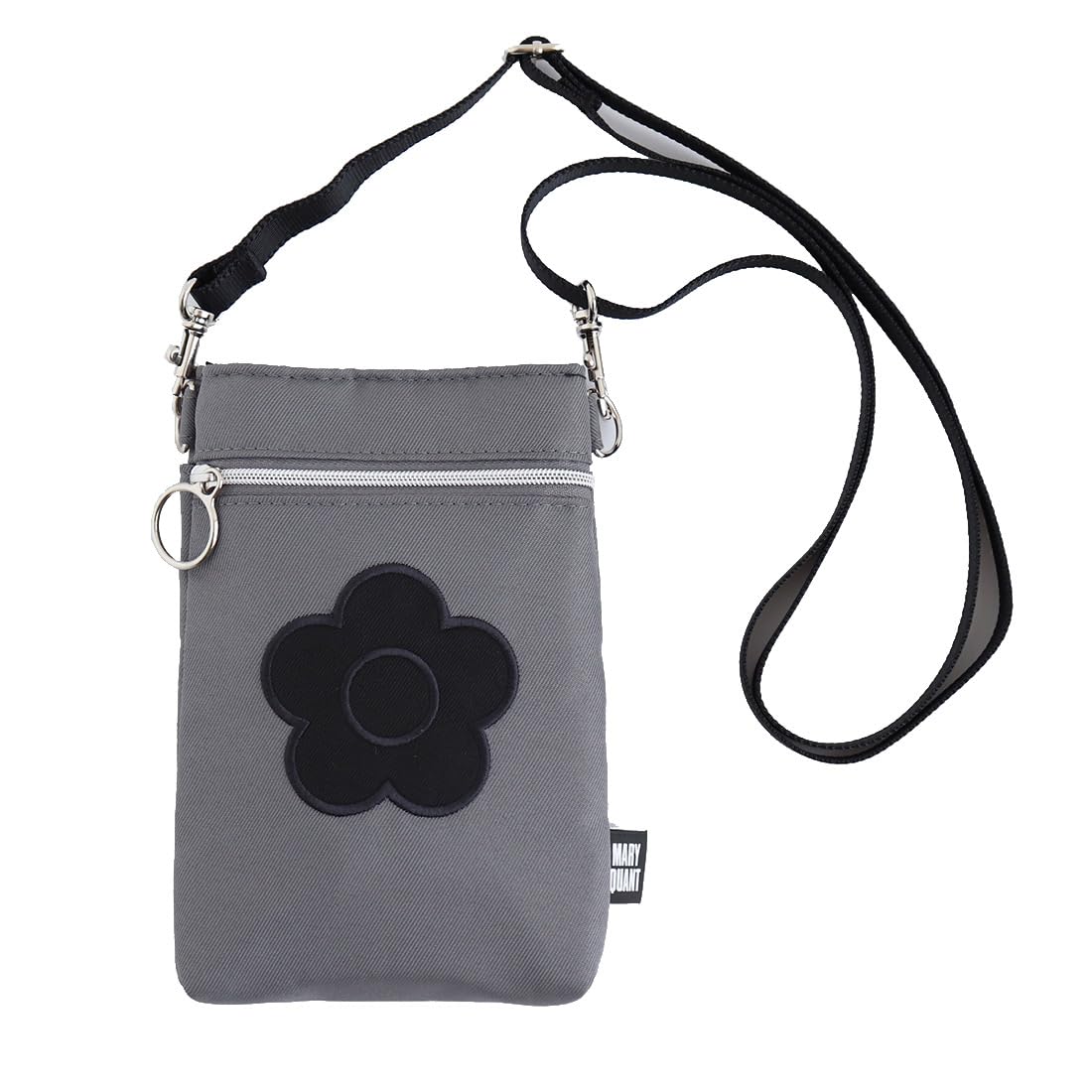 

MARY QUANT Shoulder Pouch Smartphone Shoulder Smartphone Pouch Pochette Pocket Plus 17cm x 10cm x (Gray) (approx. 2cm) 000847-0001-01 сірий колір