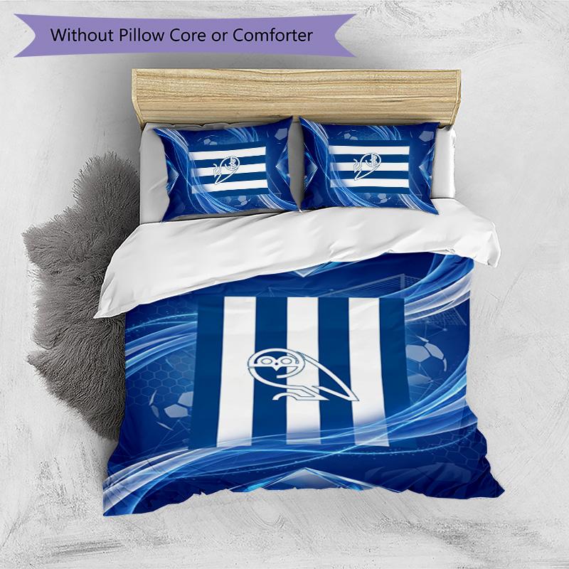 Sheffield Wednesday Football Printed 3 Pieces Bedding Set, Comfortable Skin Friendly Bedroom Duvet Cover Set