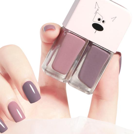 

6 мл x 2 Украшение для ногтей Водостойкая быстросохнущая смола 2 в 1 Набор лаков для ногтей для красоты