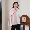Luxurious Women's Cashmere Wool Scarf: Versatile Solid Color Shawl for Autumn and Winter