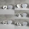 Silicone Mould Mother's Day Silhouettes Molds Plasters Molds Heart Casting Molds for Wedding Home Decoration