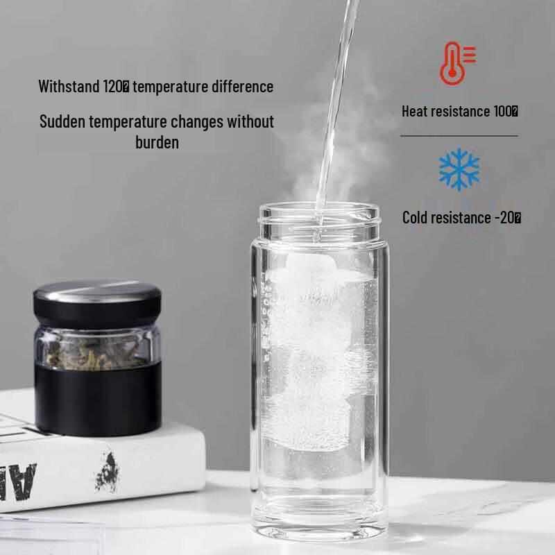 Gift Monkey Double-Layer Glass Tea Infuser Bottle