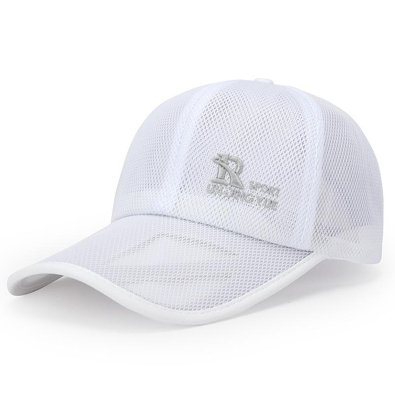 Breathable Hollow Baseball Cap Men's and Women's Trend Embroidery Design Outdoor Fishing Travel Hiking Cycling Sports Cool Hat