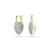 Swarovski Gold Tone Heart Drop Earrings 5737297