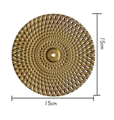 

Golden Irregular Disc Metal Wall Hanging Background Decoration Flower Geometric Round Ornaments Room Decoration Accessories