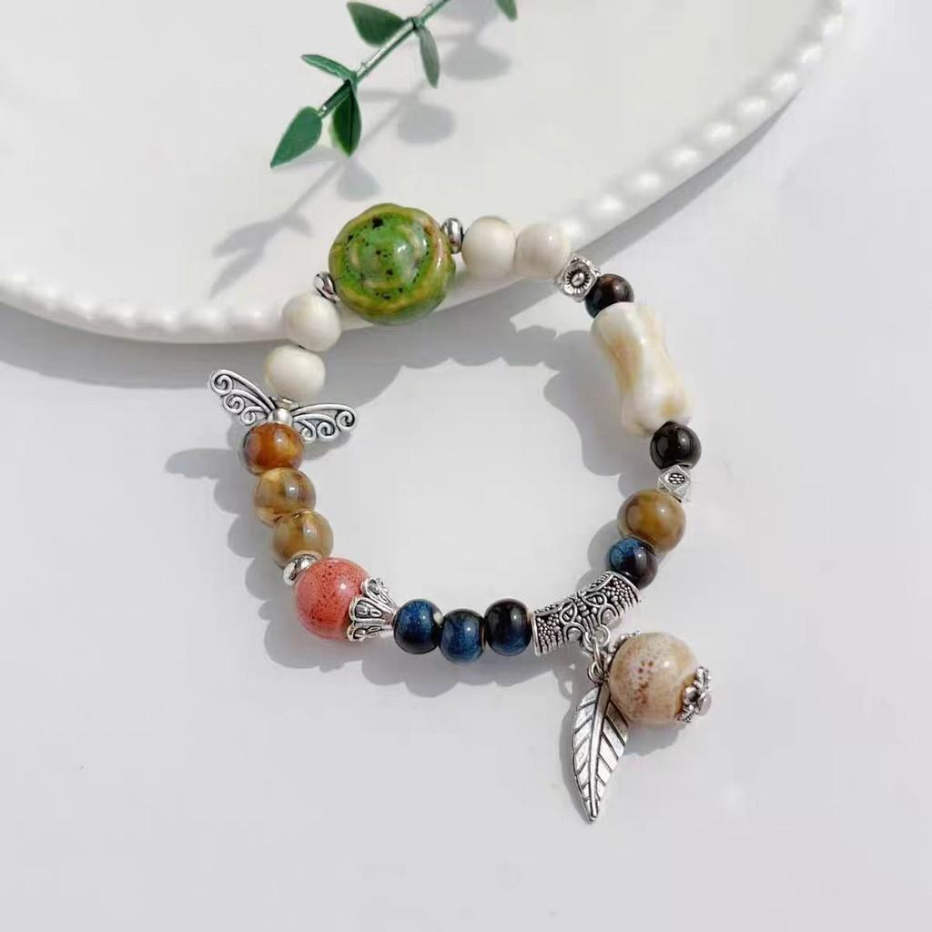 Butterfly Leaf Ceramic Bracelet Gifts Jewelry Fashion Decoration Gift Unisex