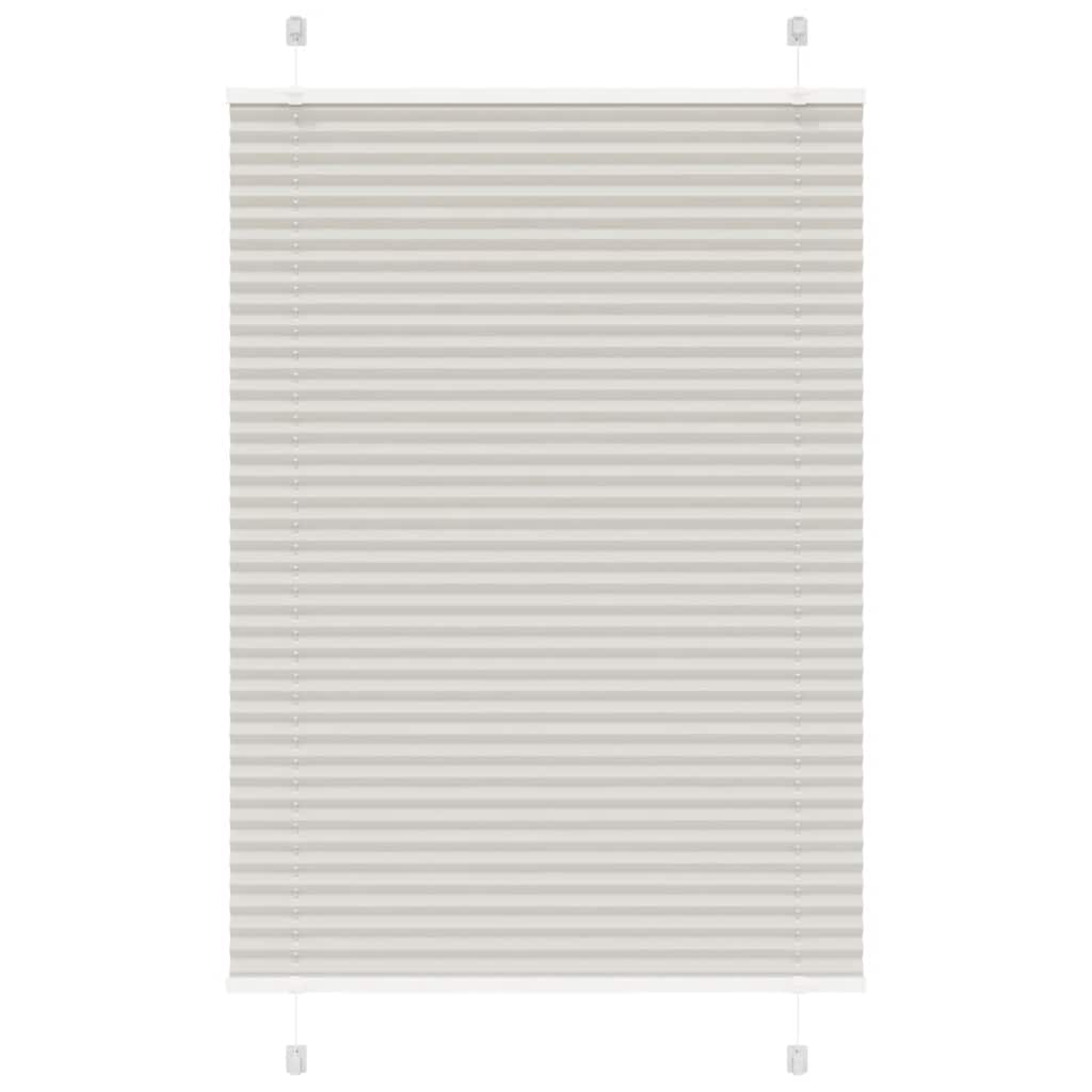 Light Grey Pleated Blind 95X100 Cm Fabric Width 94.4 Cm