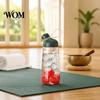 Wide Mouth Hydration Flask Tritan Plastic Water Bottle, with Leak Proof Lid, 600ml Capacity, Fast Commuter Bottle Drinking Spout Sports for