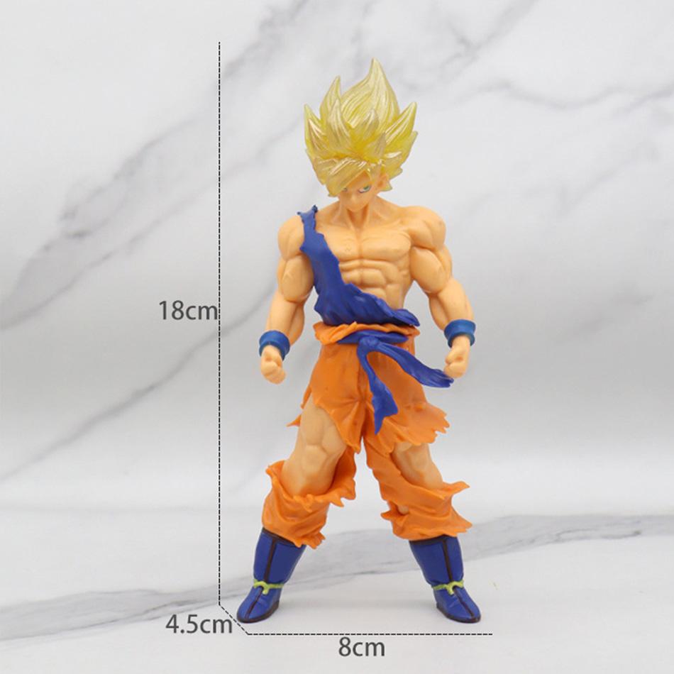 18 cm Son Goku Super Saiyan Figurka Anime Dragon Ball Goku DBZ Akční Figurka Hračky Model Dárky Sběratelské Figurky pro Děti