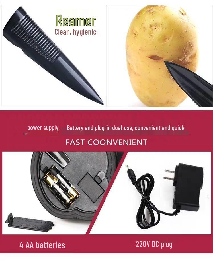 Multifunctional Electric Peeler - Fruit & Potato Peeling Machine, Washable & Removable