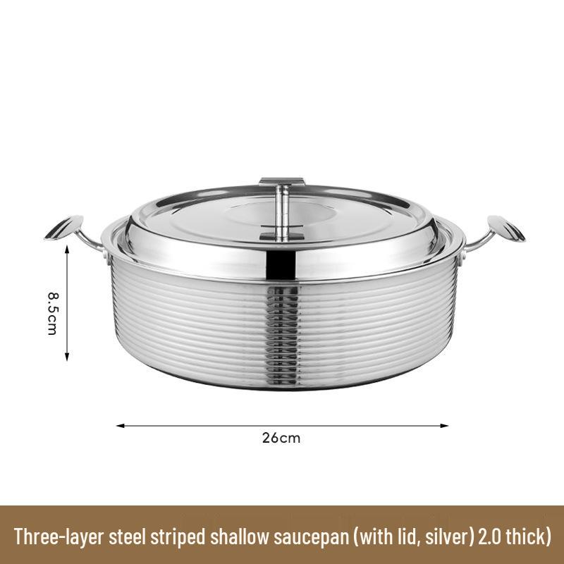 

Високоякісний вок-каструля з нержавіючої сталі Інь-Ян для індукції та газу