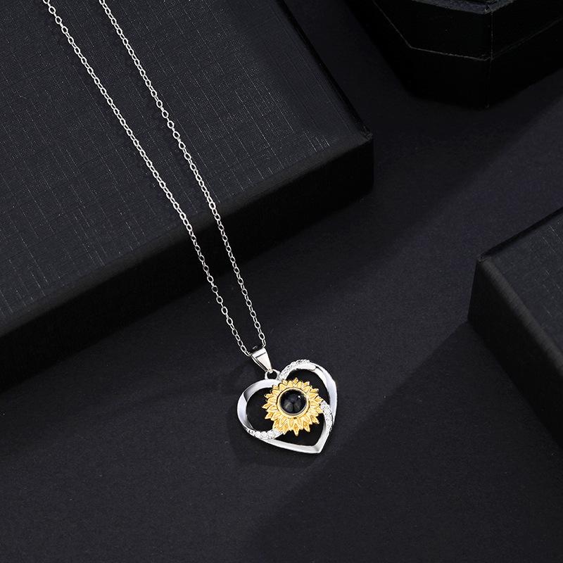 Romantic Love Sun Flower Collarbone Chain Versatile