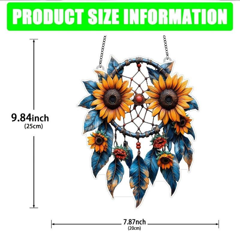 Acrylic Dream Catcher Series, Waterproof and Scratch-proof, Acrylic Indoor and Outdoor Atmosphere Decoration Pendant