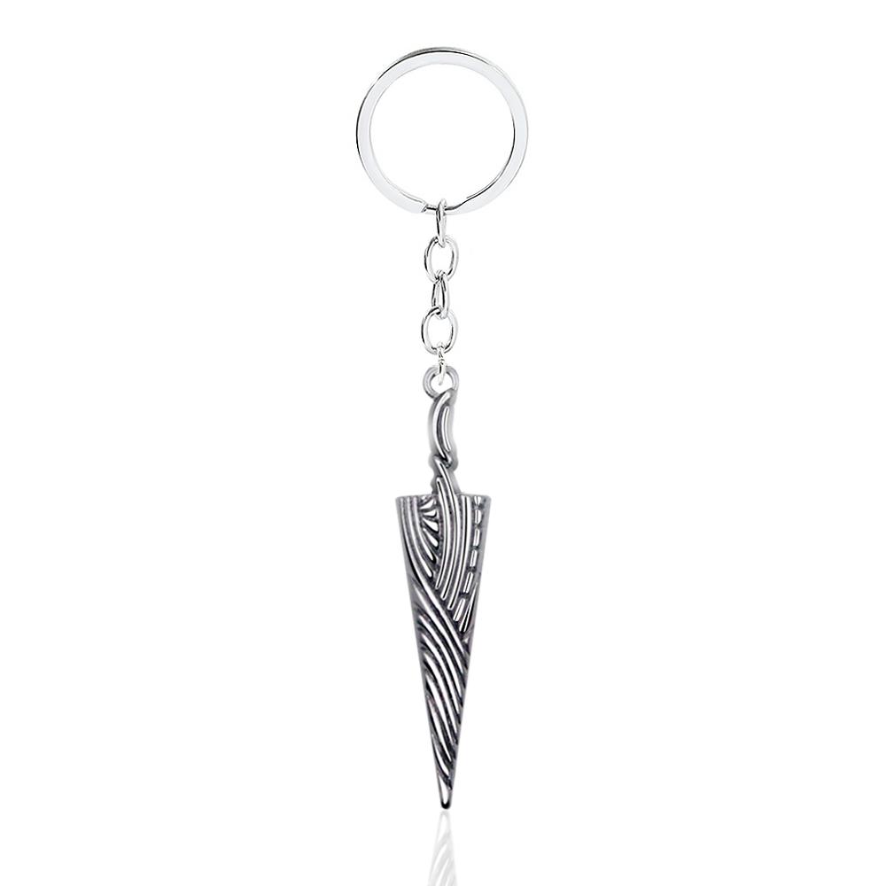 Anime Hollow Knight Pure Nail Sword Bone Pendant Necklace Fashion Geometry Rope Chain Choker Necklace for Women Men Cool Jewelry