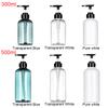 300/500ml Refillable Clear Empty Bottle Soap Dispenser Shower Gel Shampoo Dispenser Bottles Press Pump Lotion Bottle Reusable