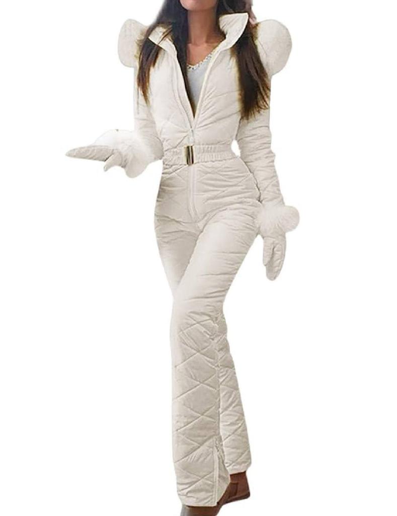 Winter Outdoor Sports Jumpsuit Slim Fit Waterproof Snowboard Suit Insulated for Women