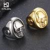 Dicke Schädel Edelstahlringe für Männer Retro Literaturring Punk Halloween Geschenk Zubehör Klobige Anillos Party Schmuck