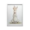 Llama In Meditation - Decorative Poster Llama In Meditation - Decorative Poster, 50X70 Cm, Gold Aluminum Frame, 230 Gsm Matte Paper
