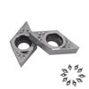 10 Stück Satz CNC Hartmetallspitzen Einsätze Messerkopf Drehbank Drehmeißel mit Box DCGT070204AK