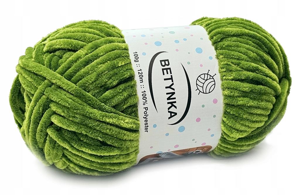 Betynka soft baby yarn for stuffed animals, intense green 375