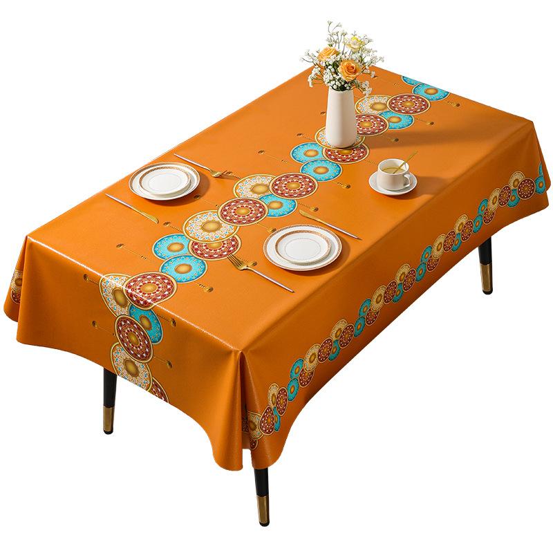 European Classical Pvc Household Tablecloth Atmosphere Waterproof And Oil-Proof Tablecloth Coffee Table Cloth