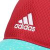 adidas Light Mesh Curved Visor Size Red Kids' Cap, 13,