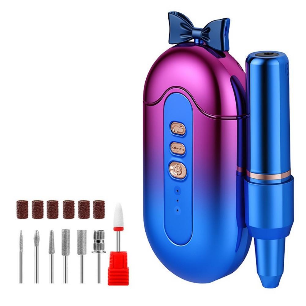 Portable Nail Drill Machine Rechargeable Electric Nail Grinder Nail Grinding Tool Salon Use