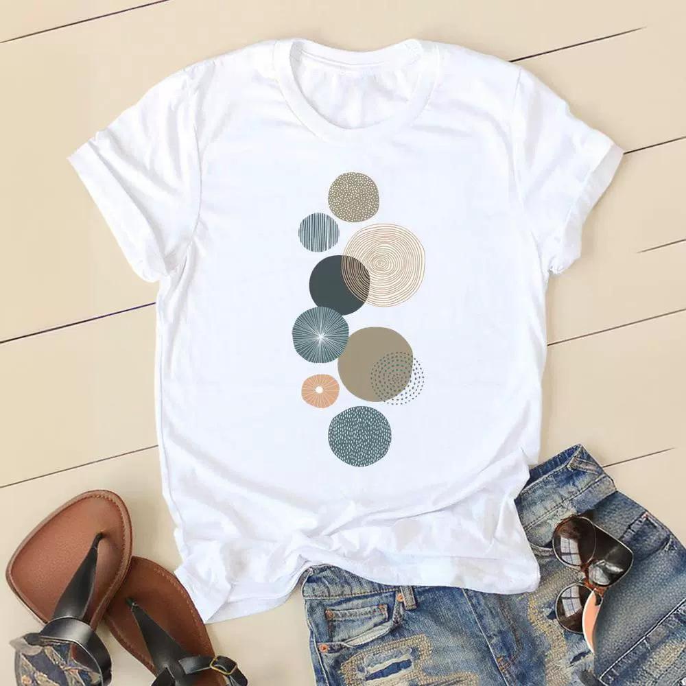 

Love Simple Printed European and American Clothing Shirt Short Sleeve T-shirt Tops Oversized T Shirt Women Clothes 5XL