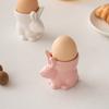 Weißes Porzellan Ostern Hase Eier Tasse Keramik Frühstückshalter für Feiertags- und Alltagsgebrauch Esstischdekoration