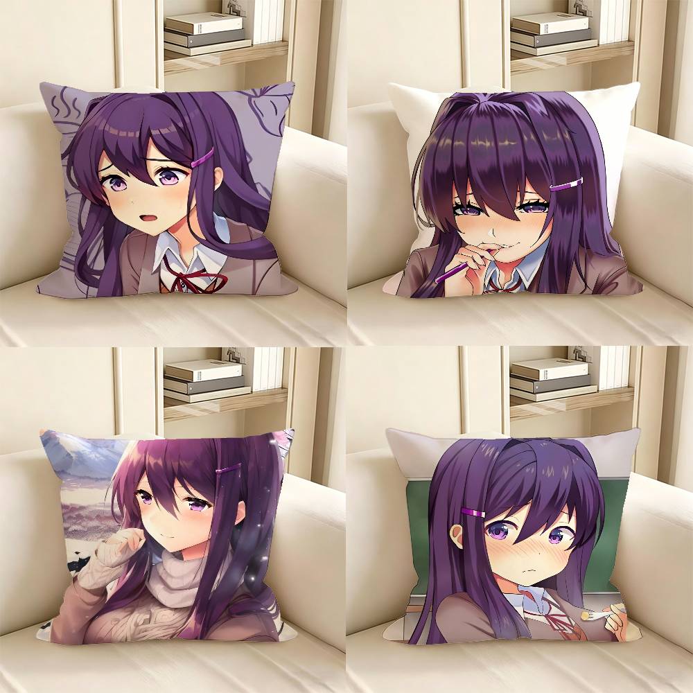 Pc Cartoon Character Yuri Pillow Case Fashion Square Pillowcase Bedroom Sofa Room Ins Decoration Leisure