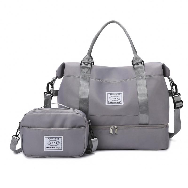 Large Capacity Travel Bag with Shoe Compartment, Wet/Dry Separation for Swimming & Fitness
