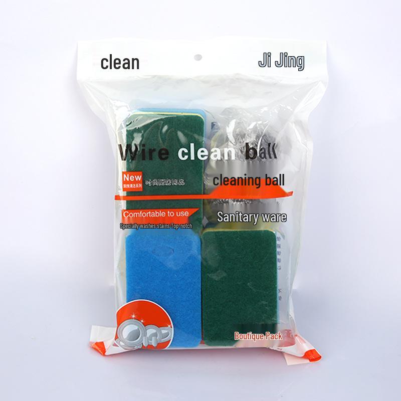 Household Kitchen Dishwashing Scrubber Sponge Block