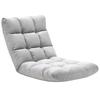 Floor Chair, Foldable, with Lounging Function, Adjustable Backrest, Padded, for Watching TV, Reading, Meditation, Lazy Sofa, Home, Grey