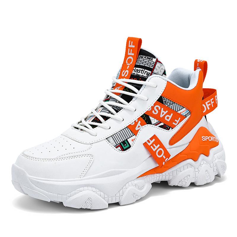 

Summer men s shoes high-top basketball boys platform shoes men s 2025 new shock-absorbing trend platform sports shoes men s 44