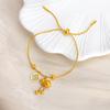 Fu Word Gourd Titanium Steel Bracelet: Fade-Resistant, Versatile Chinese-Style Women's Jewelry, Light Luxury, High-End Original Design.