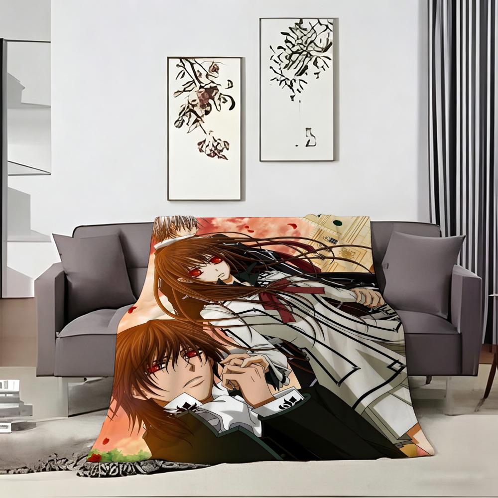 Animation V-VampireS KnightS Throw Soft Warm Throw Blanket for Bedroom Living Room Bed Travel Camping Picnic Gift