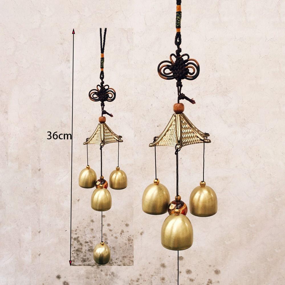 

Подвесное украшение своими руками, медные колокольчики, украшение для сада и двора, уличные амулеты на удачу 1