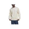 Adidas Solid Color Crewneck Sweatshirt Men Tops Light-Beige IC8080