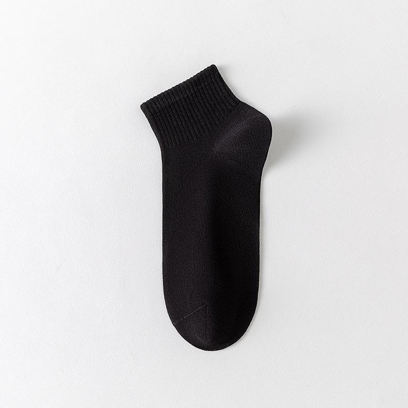 Male Spring and Summer Pure Cotton Deodorant Antiperspirant 5A Antibacterial Shallow Mouth Socks