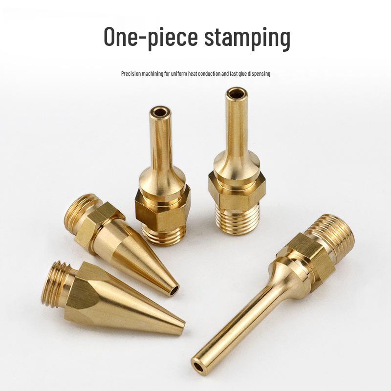 Extended Small Hole Nozzle for Hot Melt Glue Gun