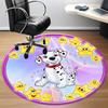 1pc Dalmatian, Starry Night Carpet for Office Non-Slip, Round Carpet, Soft & Comfortable, Carpet for Office, Lightweight Round Floor Mat
