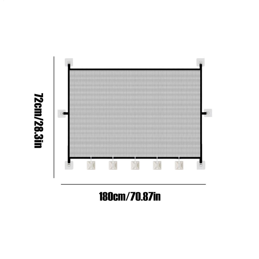Foldable Pet Gate No Drill Mesh Safety Barrier for Dogs Cats Indoor Fence Portable Pet Barrier for Doorways Hallways Stairs