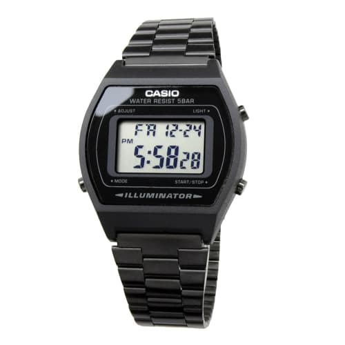 Casio Vintage Series Digital Watch B640WB-1A Unisex Black Overseas Model