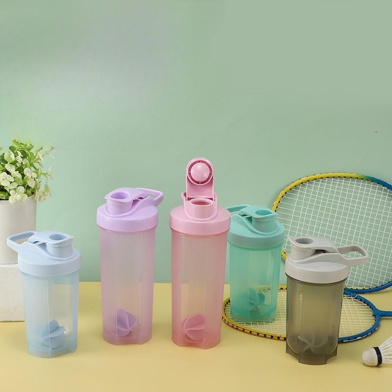 700ML Portable Fitness Water Cup, Meal Replacement Milkshake Cup, Protein Powder Shaker Cup, Graduated Mixing Cup