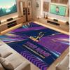Melbourne Storm Personalisiertes Kristall-Samt-Teppich, Benutzerdefinierter Namens-Text Weicher Anti-Rutsch-Teppich für Wohnzimmer Schlafzimmer