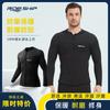 3mm Neoprene Wetsuit Top Diving Swimming Water Sports Men Women Black Anti-Slip Back Shoulder Reinforced Warmth